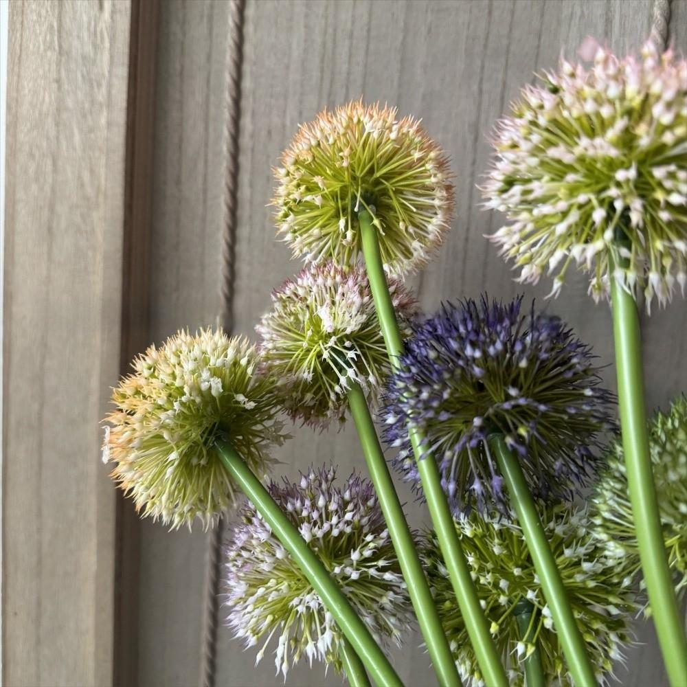 Scallion Balls Artificial Onion Ball Flowers Single Dandelion Branch Flower  Living Room Ornaments