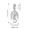 WOSTU 925 Sterling Silver Flying Dragon Charms Pendant Colorful Phoenix Beads Fit Original DIY Bracelet Wholesale