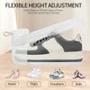 8Pcs Adjustable Shoe Stacker Double Deck Shoe Support Slot Organizer Rack Cabinet Closet Anti Slip Stripe Shoes Display Stand