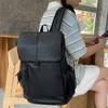 Leather Film Neutral Large Capacity Large Cover Student Backpack New Locomotive Wind Leisure Waterproof Backpack