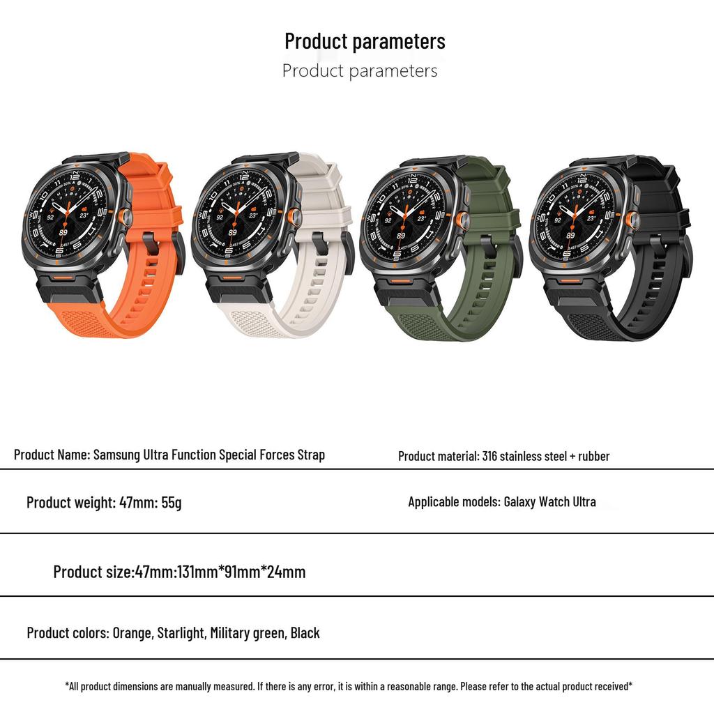 Special Forces Style Wristband for Samsung Watch 7 Ultra/47MM