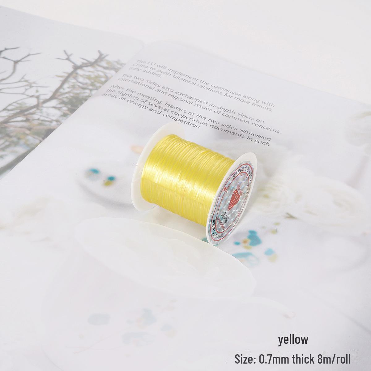 

Цветная эластичная леска своими руками для изготовления бисерных украшений - кольца, ожерелья, браслета. Плетеная леска для аксессуаров.