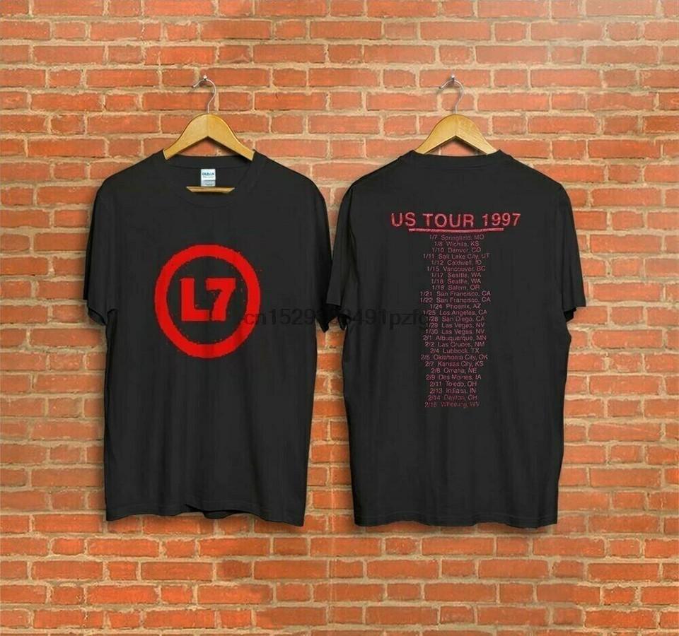Vintage L7 Band 1997 US tour Tshirt Vintage L7 Band 1997 US tour Tshirt Unisex T-Shirt XL