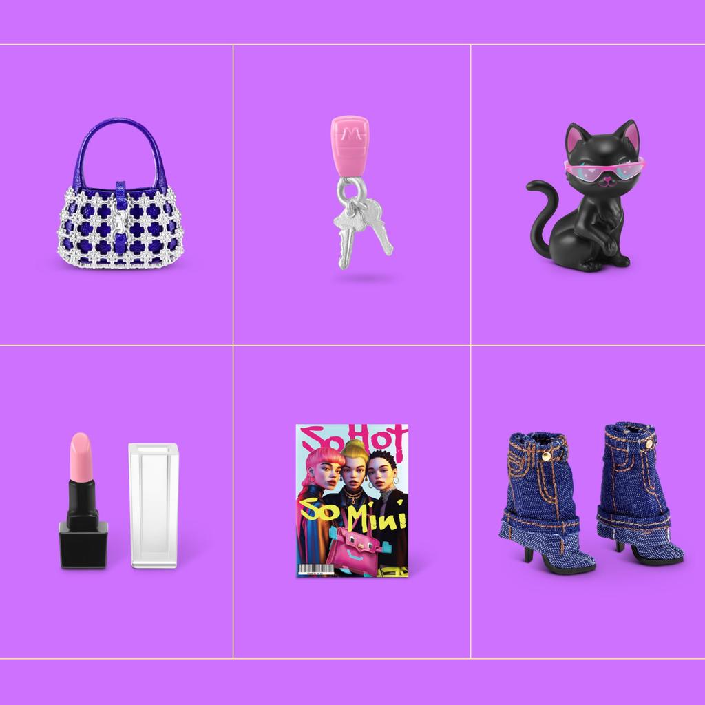 Mini Brand Series Zuru Fashion Series 4 - Sběratelská slepá krabička Kapsle Koule Módní taška Boty a doplňky Dětské hračky