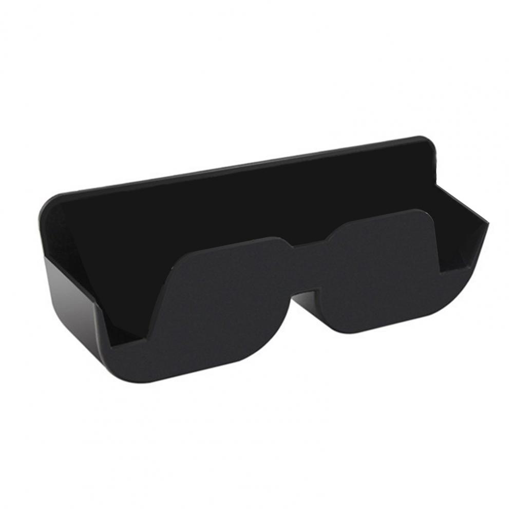 

Футляр для автомобильных очков, держатель для солнцезащитных очков, самоклеящийся с войлочной прокладкой, ящик для хранения очков на приборной панели, автомобильные аксессуары чёрный