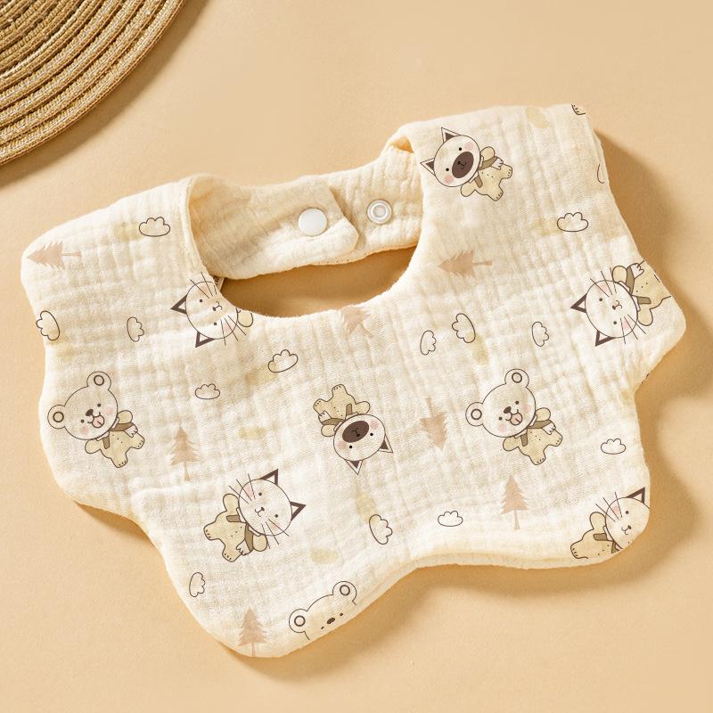 Baby Cotton Bib & Scarf Set - Infant Triangle Design