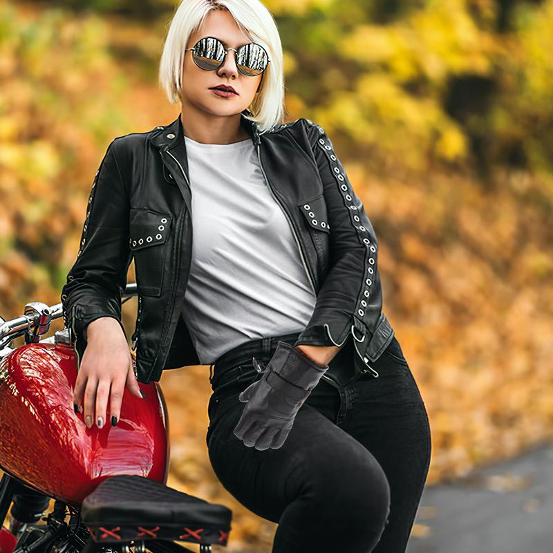 12V Heated Gloves Electric Motorcycle Snow PU Hand Warming Men Women Thermal Electric Gloves Cold Weather