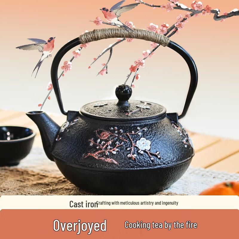 Beishanlang Cast Iron Tea Kettle and Cups Set