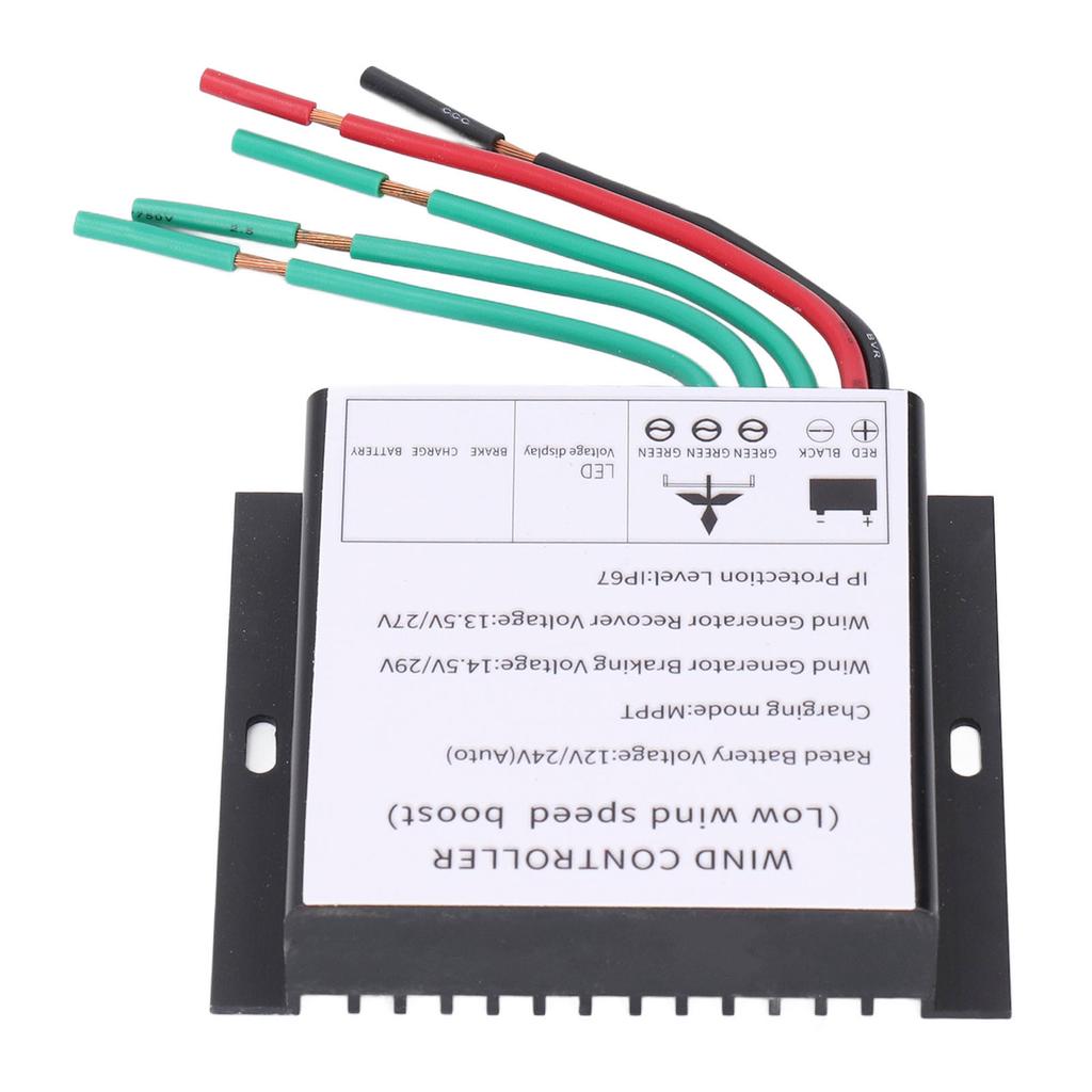 MPPT Wind Turbine Controller 100?400W 12V 24V Auto Match Wind Generator Controller with LED