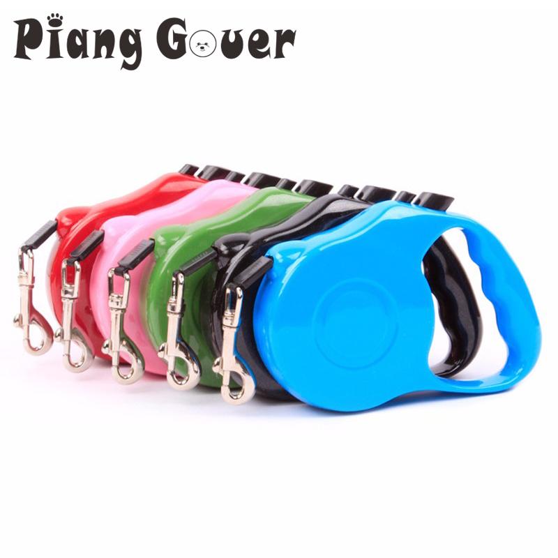 3M/5M Retractable Pet Dog Leash Extending Puppy Walking Leads Pets Quick Release Cat Lead Extending Traction Rope