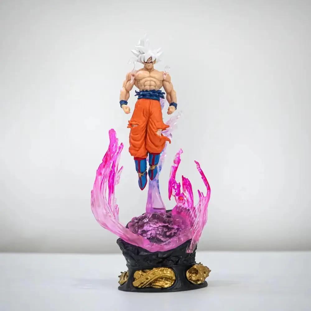 24cm PVC Statue Dragon Ball Z Goku Ultra Instinct Figur Ultra Instinto Goku Figuren Sammlung Modell Spielzeug Geschenke