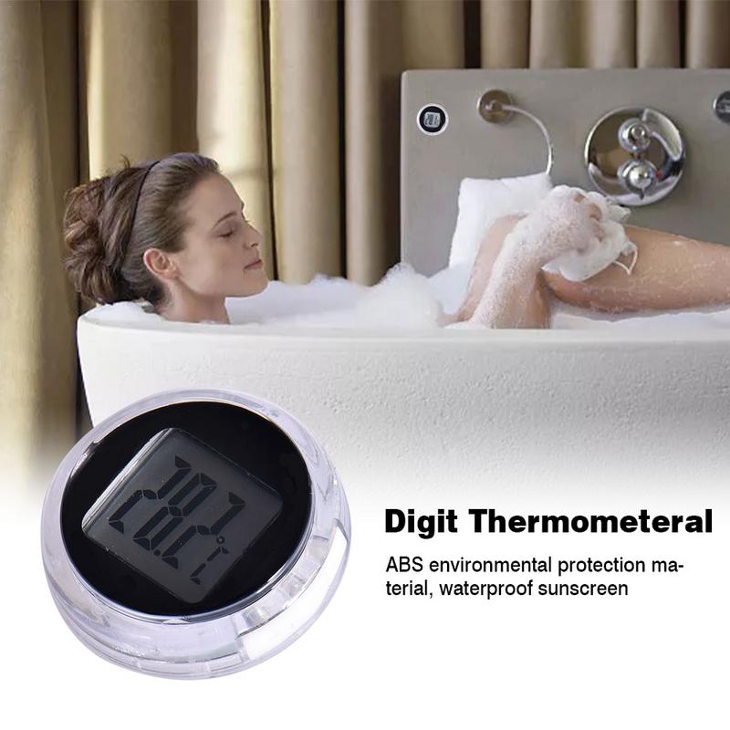 Car Temperature Meter Waterproof Mini Digital Thermometer Gauge 3-M Adhesive Pocket For Motorbikes Dashboards Car Accessories