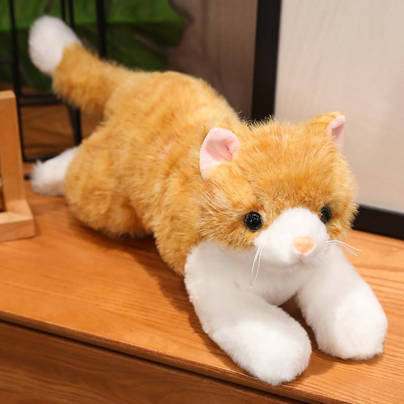 Cat Cute Realistic Plush Toy Ornament Pillow Playroom Decor Birthday Present