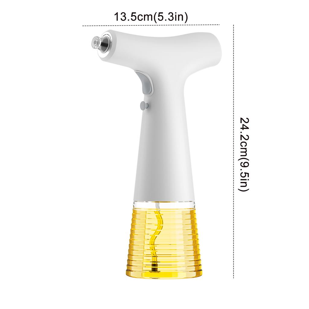 Elektrická láhev s rozprašovačem na olivový olej Kreativní dávkovač sójové omáčky USB nabíjení Láhev na ocet pro BBQ Kuchyňské koření