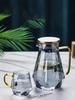 2000ml Summer Cold Water Bottle Glass Cup Cold Water Kettle Household High Temperature Resistant Large Capacity Water Mug