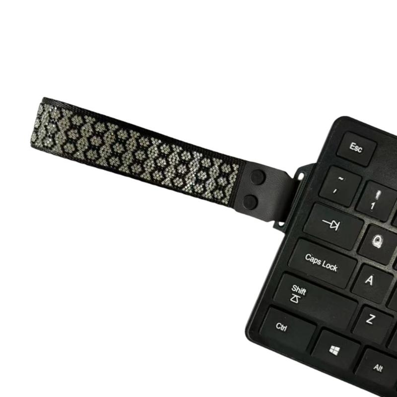 Keyboards Straps Streamers Decorative Straps Rhinestones Nylons Straps for 60 ATK68 Gaming Mechanical Keyboards