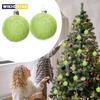 12pcs Plush Christmas Ball Decoration Christmas Tree Decoration Christmas Party Christmas Tree Home Furnishings
