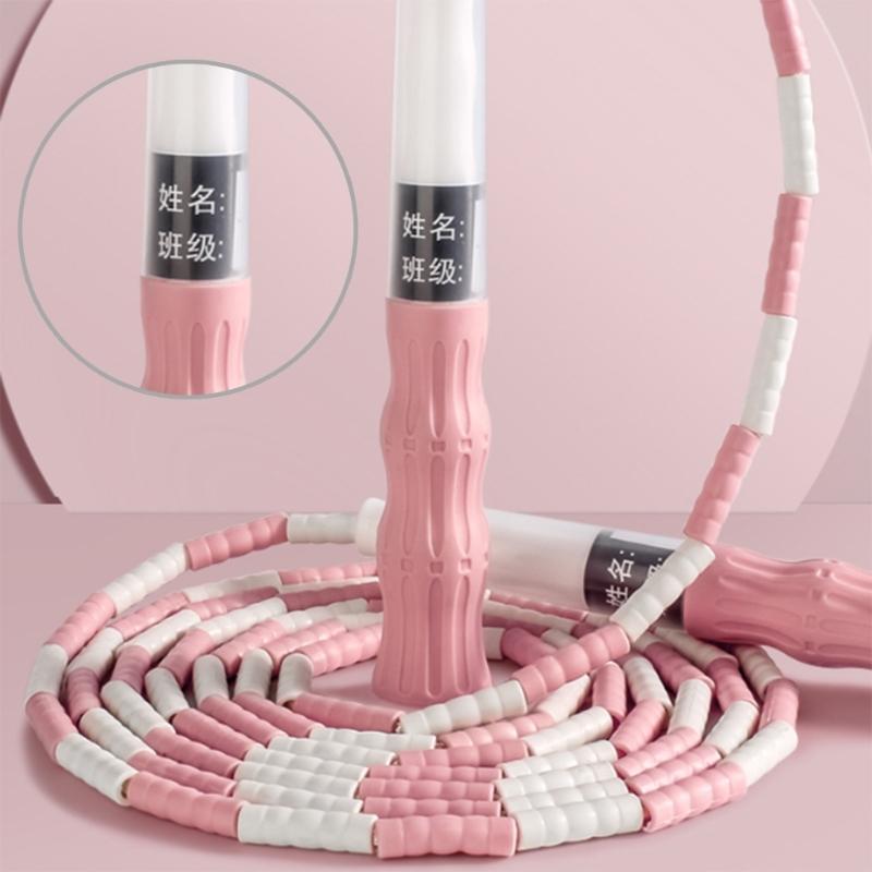Keep Workout and Weight Loss Fitness Segmented Adjusted Beaded Jumping Rope
