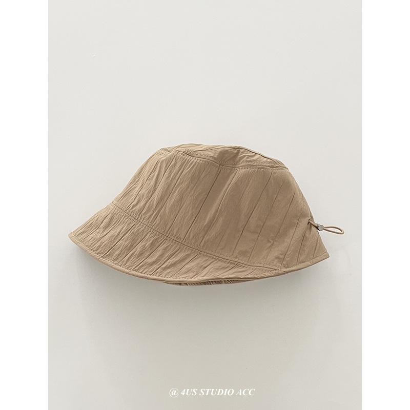 Plaid Sun Protection Bucket Hat Simple Age Reduction Sun Hat Women's Big Eaves Hat UV Protection Outdoor Basin Hat