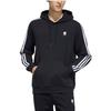 Adidas Neo Solid Color Logo Print Hoodie With Drawstring Long Sleeves Men Hoodie Black HD4671