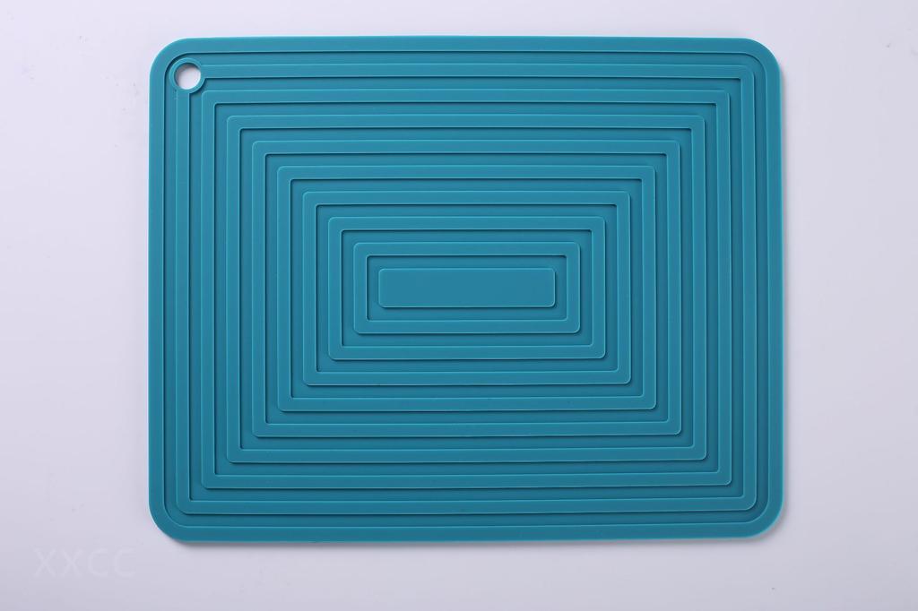 Pot Mat Square Thickened Heat Insulation Non-slip Corrugated Kitchen Table Mats