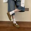 Flat Bottom Shallow Mouth Doudou Shoes Versatile Korean Version Commuter Mary Jane Single Shoes 2025 Autumn New Soft Bottom Breathable Loafers