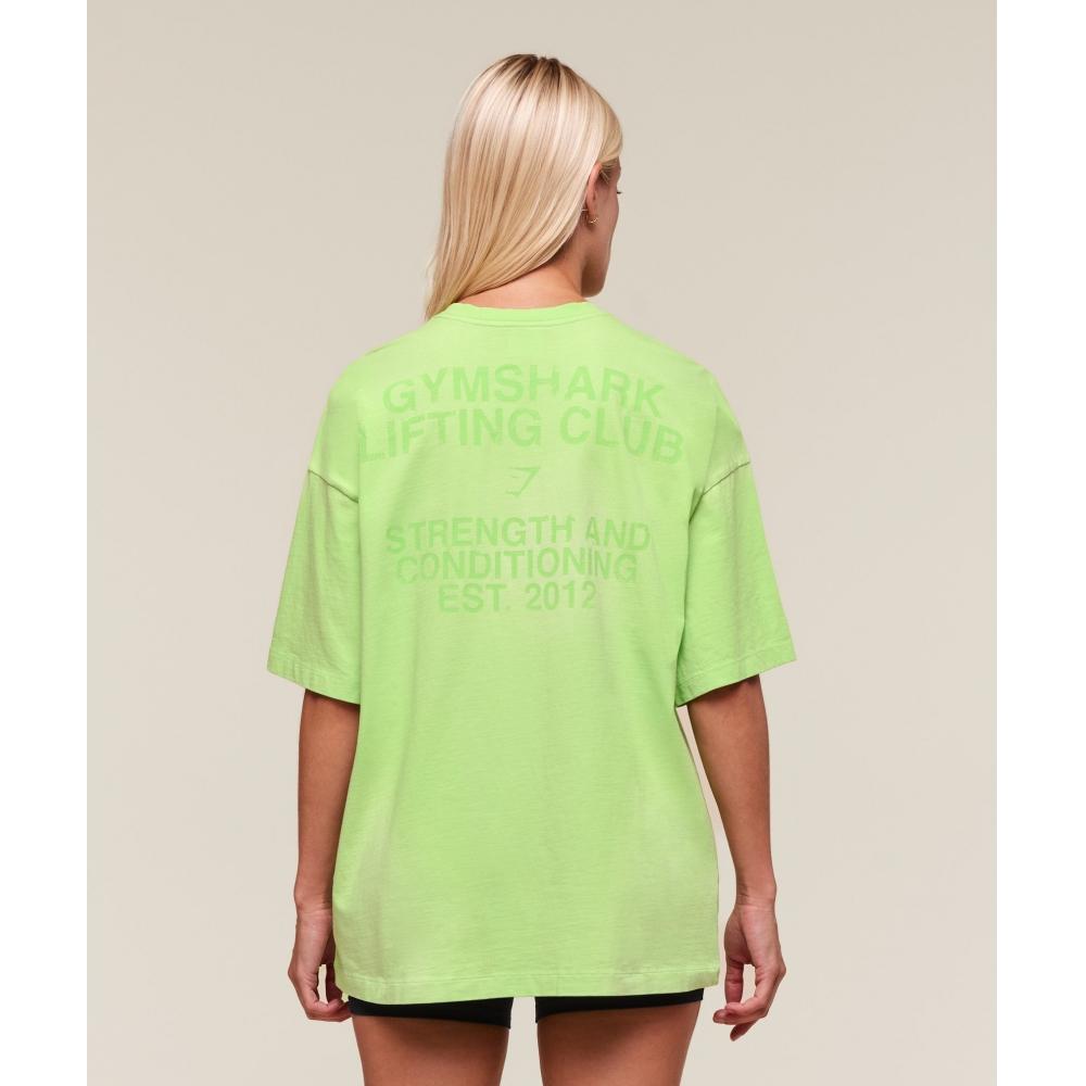 Gymshark Summer Tie Dye Graphic Oversized T shirT Energy gelaTo Green Wash B3b1a Ec44