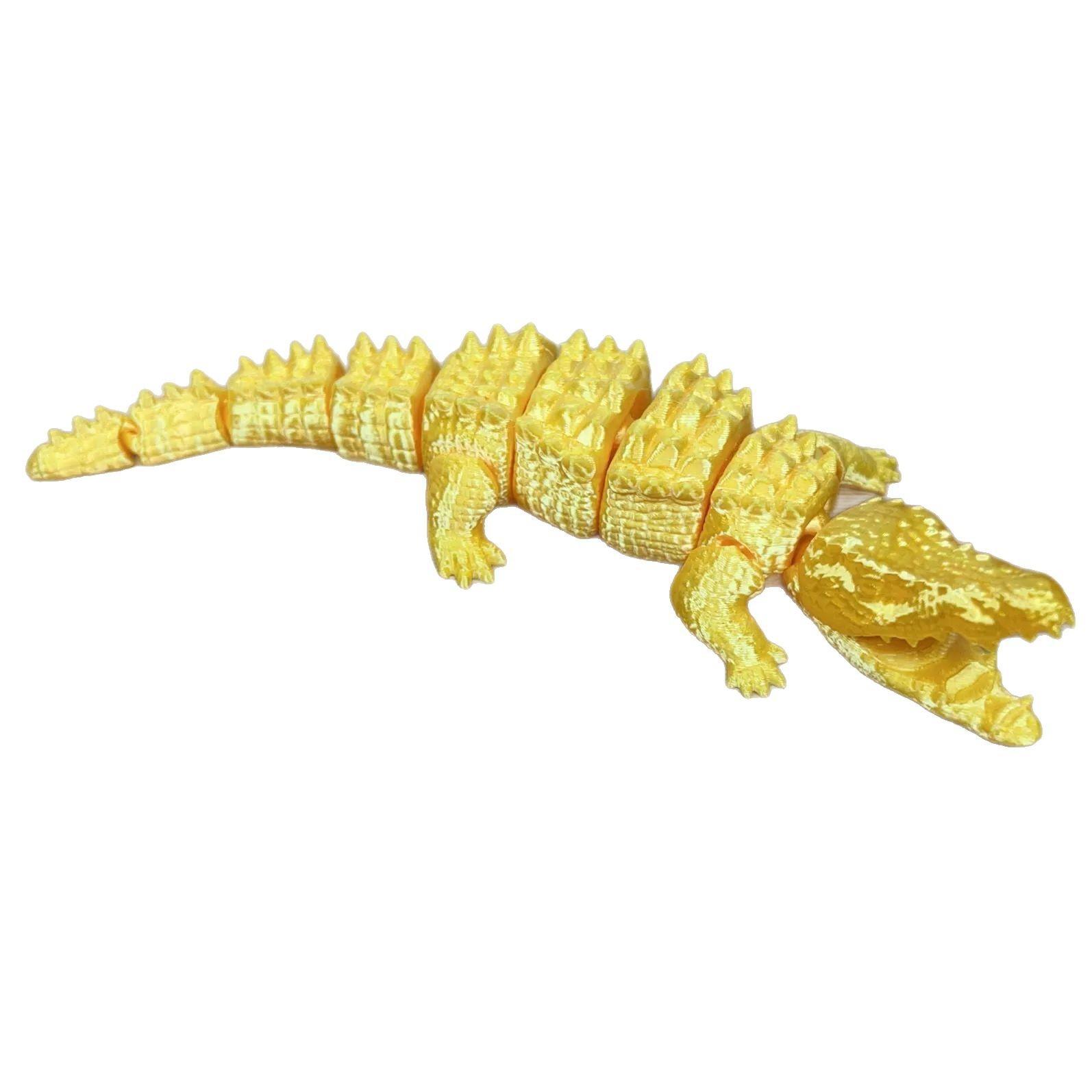 

3D Printed Integrated Skeleton Crocodile Joints Movable Toy Desktop Bedroom Decoration