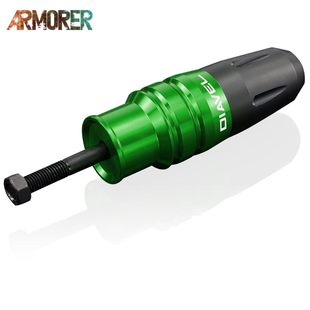 Universal Exhaust Sliders Crash Pads Protector Frame Falling Protectors For Ducati Diavel X Diavel/S Diavel 1260  Diavel