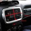 For Jeep Renegade 2014 2015 2016 2017 Matte Car Center Console GPS Navigation Panel Frame Cover Trim Interior Accessories