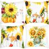 New Thanksgiving Series Pillow Cover Letter Sunflower Print Cushion Home Sofa Cushion Cover