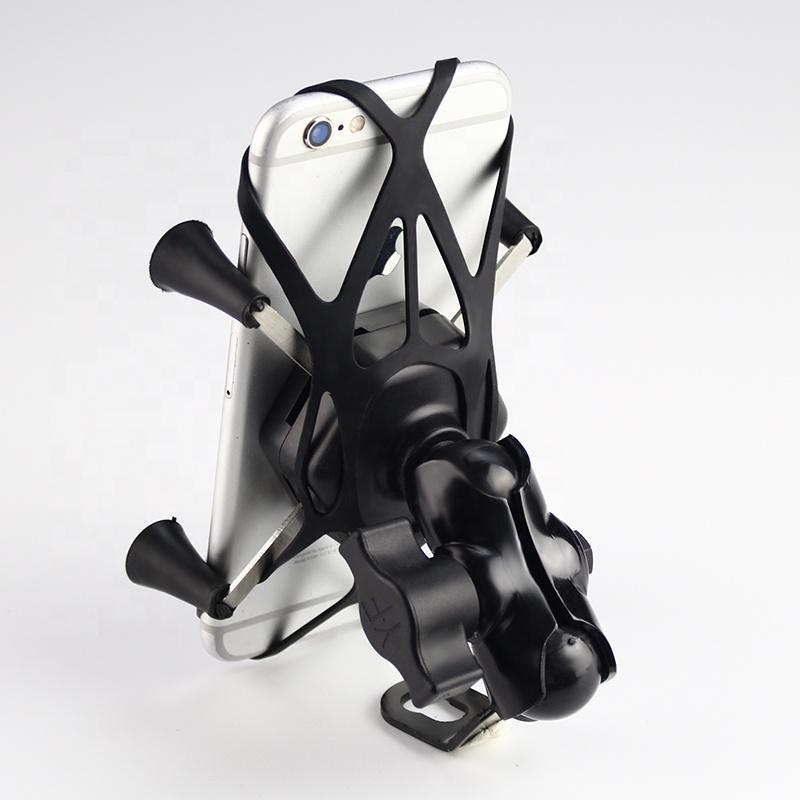ABS X Shape Bike Phone Bracket Motorcycle Mobile Phone Holder for Bicycle Motorcycle