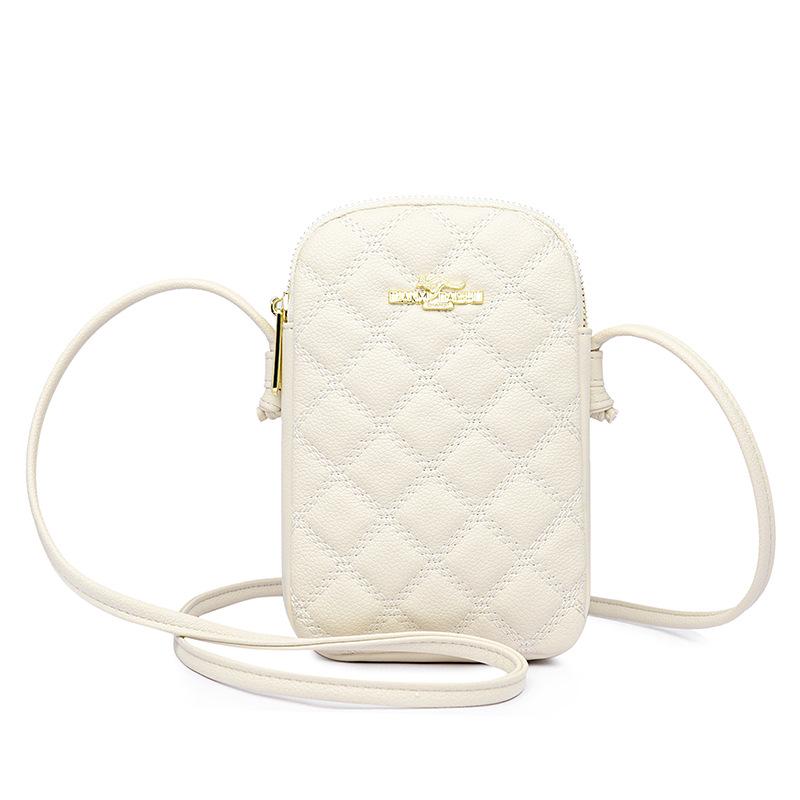 

Smiley Face Embroidered Phone & Coin Crossbody Bag for Women