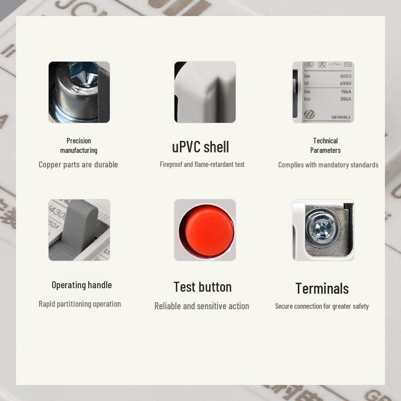 Shanghai CM1 High-Power Plastic Case Circuit Breaker - Three-Phase Overload Protection Switch