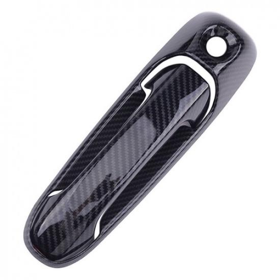 Carbon Fiber Black Door Handle Cover fit for Jeep Grand Cherokee WJ 2002-2008