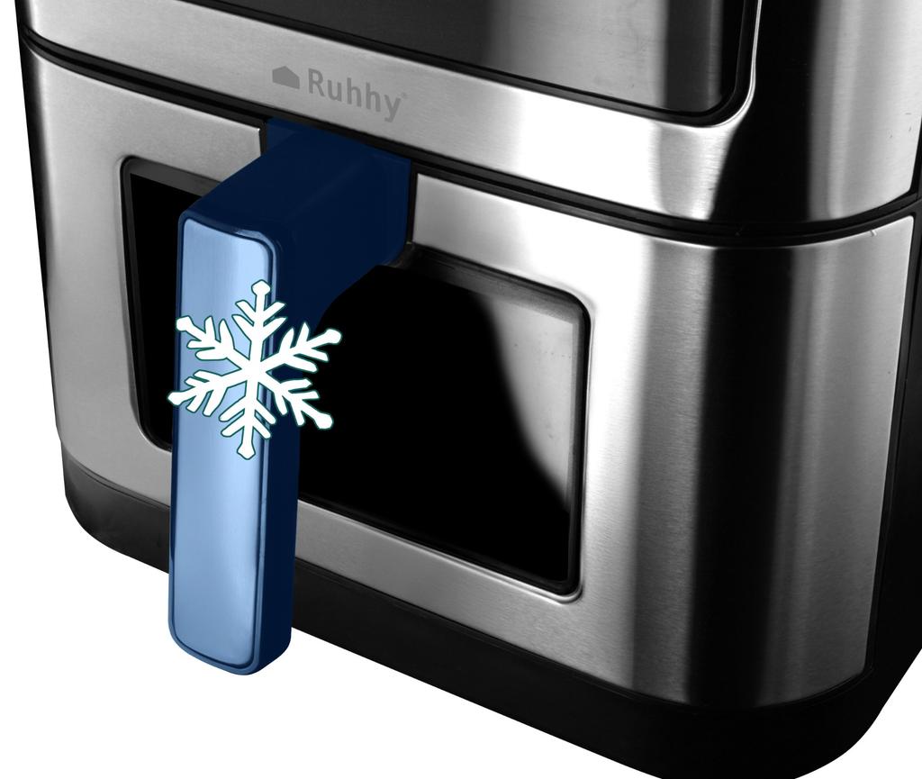 Frytkownica Beztłuszczowa Duża Air Fryer 8,5L Airfryer + Wkład Silikonowy