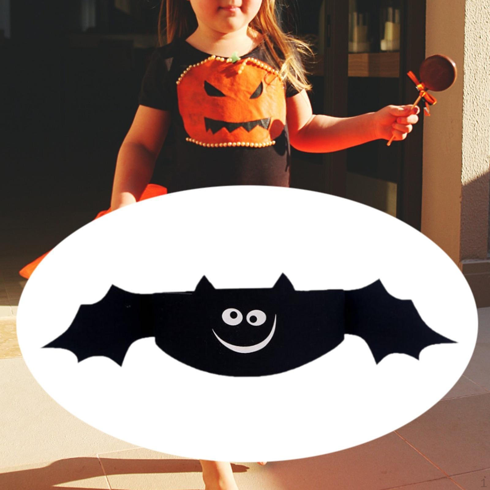 

Halloween Bat Hat Cosplay Costume for Festivals Stage Performance Party Smile