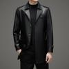 Echtlederjacke Herren Lammfell Windjacke Frühling und Herbst neu Mittleren Alters Vaters Kleidung