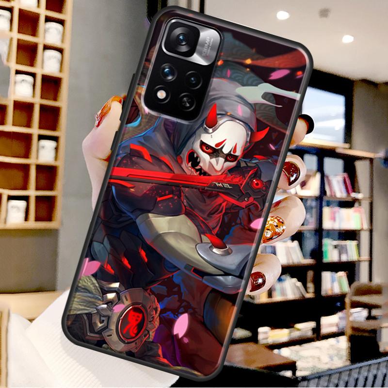 Japan Samurai Ninja Case For Xiaomi Redmi Note 12 11 10 9 8 Pro Note 12S 11S 10S 9S Cover For Redmi 9 10 12 C