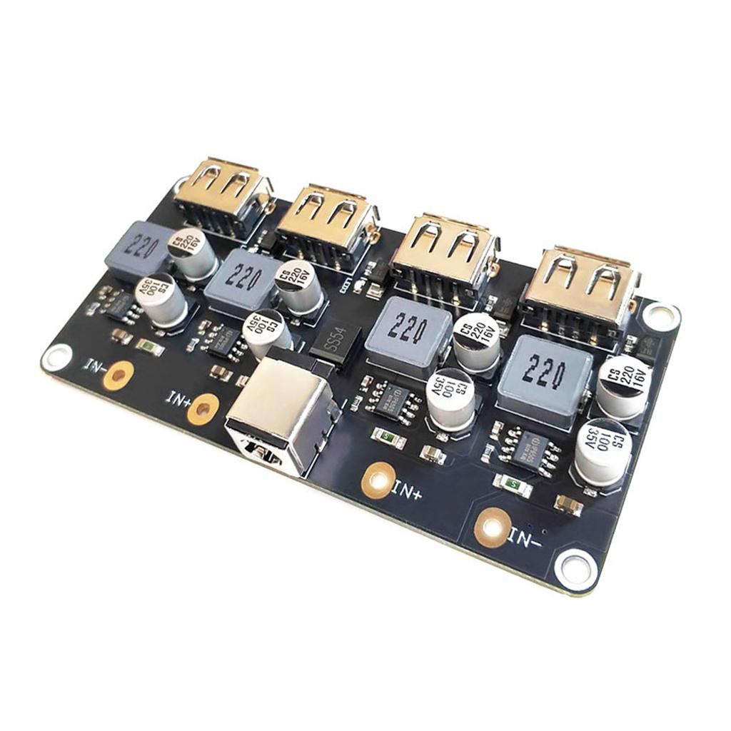 USB QC3.0 QC2.0USB Abwärtswandler Schnellladung Step-Down-Modul Effiziente Stromversorgung für mehrere Geräte 12V24V Eingang