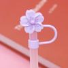 8/10mm Cherry Blossoms Straw Cover Dust-Proof Straw Tips Begonia Flower Straw Topper  Cup 30&40Oz