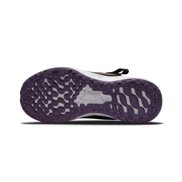 Nike Revolution 6 FlyEase PS Black Mint Foam Kids Sneakers Canyon-Purple Metallic-Red-Bronze DD1114-005