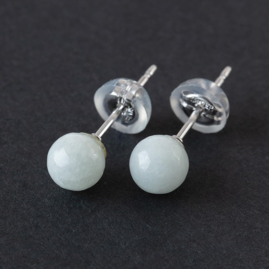 5mm Itoigawa Natural Jadeite Bead Japanese National Jomon Power Stone Jadeite Workshop Guarantee APS0157 Earrings, Stone, [Itoigawa Kotaki/Quality