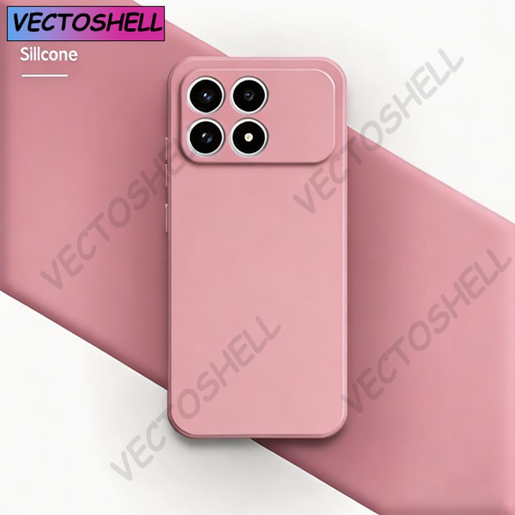 Original Silicone Phone Case For Xiaomi Poco F8 Pro Ultra X8 Pro Max Fundas High Qualtiy Soft Internal Flocking Back Cover