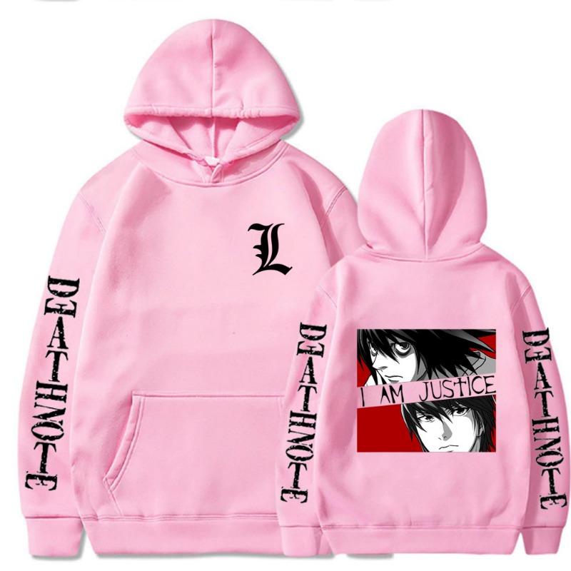 Yagami Light L·Lawliet Death Note Men's Hoodie Sweatshirt Men Womnen Fashion Brand Design Pullover Men's Fleece Hoodies