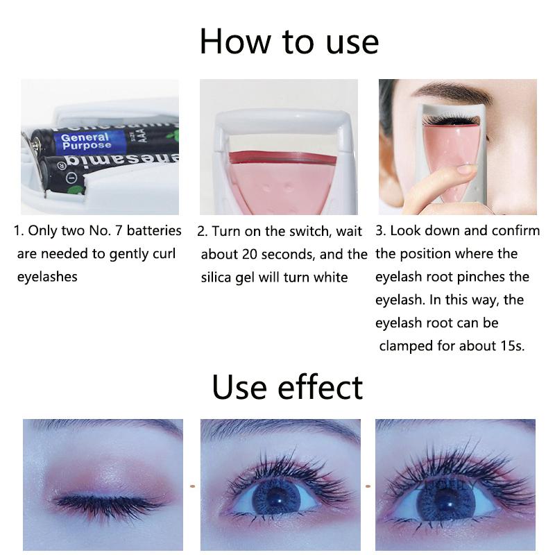 Professional Electric Eyelash Curler Lasting Natural Intelligent Temperature Control Eyelash Clip Curl Eyelashes Makeup Tools