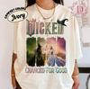 Retro Wicked Changed For Good Comfort Colors Shirt Defy Gravity Broomstick Magic Wand Wizard Movie Fan Shirt