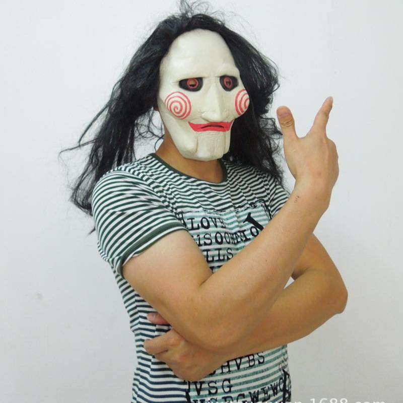 Chainsaw Man mask with wig Chainsaw Man movie theme Halloween cosplay Mask