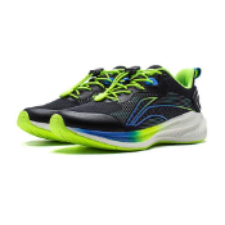 Li Ning Kids Star Running Shoes With Lightweight Shock Absorption Technology Kids Sneakers Black YKFT062-7
