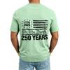 Men's V Neck Short Sleeve Casual Shirt with USA Print Pocket Design Lightweight Summer Top Comfortable Fit